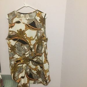 3X  Versace-like 42 Pops tank tunic